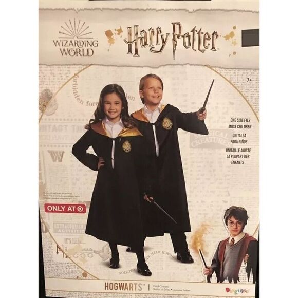 Harry Potter Child Unisex Halloween Costume Hooded Robe One Size Fits Most - Picture 6 of 9
